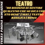 video intervista con Elisa Di Eusanio -“Ho bisogno di sentire qualcuno che mi dica che sto bene” | MAT | Teatro Basilica | Roma