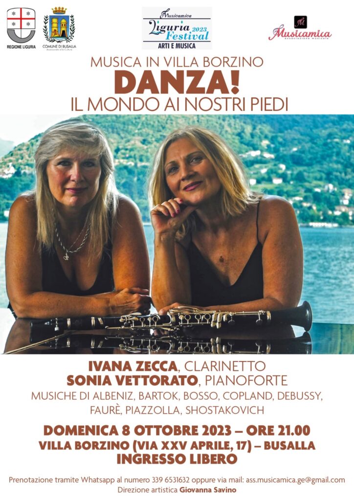 Ivana Zecca e Sonia Vettorato-Locandina concerto 8 ottobre